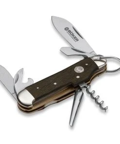 Böker Camp Knife Smoked Oak Multitool 110183
