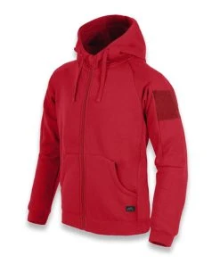 Helikon-Tex Urban Tactical Hoodie Lite FullZip, Red BL-ULF-CB-25