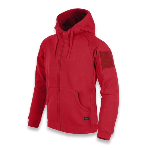 Helikon-Tex Urban Tactical Hoodie Lite FullZip, Red BL-ULF-CB-25
