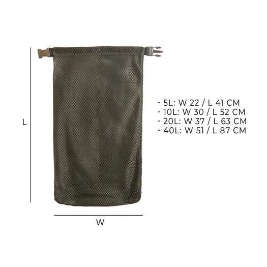 Savotta Rolltop Stuffsack 5L, Mesh - Image 11