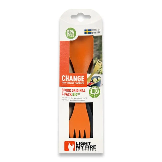 Light My Fire Spork Original BIO 2-pack Orange/black - Image 2